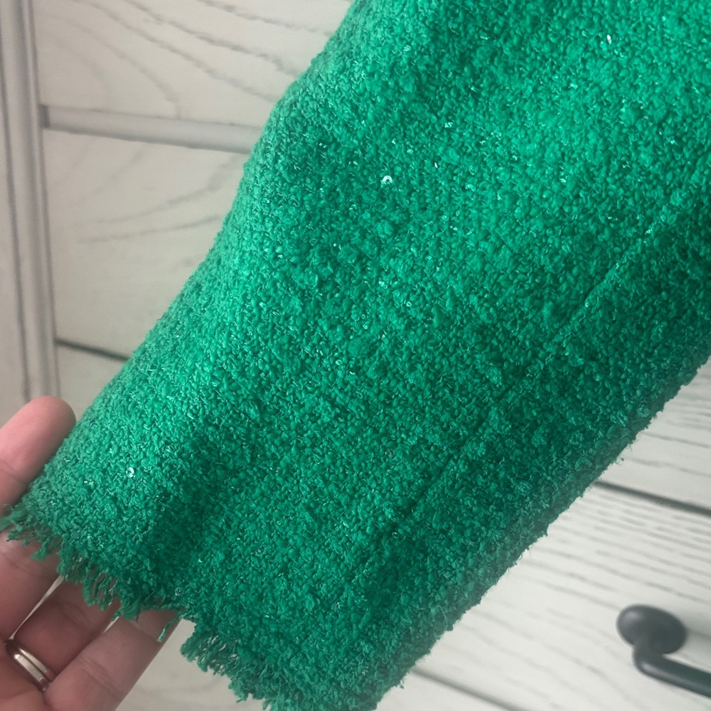 Kate Spade Vibrant Green Tweed Blazer. Perfect for St Patrick’s Party! - Picture 6 of 9